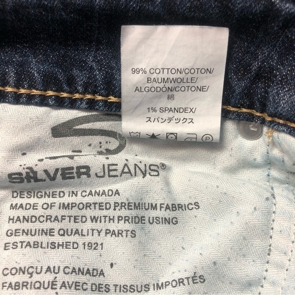 Silver McKenzie Denim Capri Jeans Dark Wash Size 28 - Picture 7 of 10